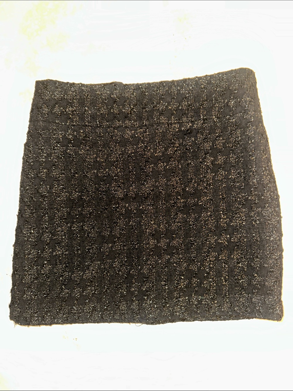 WILLI SMITH Women's Textured Black Glitter Mini Skirt